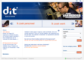 IT Construction and Engineering has a website with Negeso W/CMS including the Recruitment Module DIT Bouw en Techniek heeft een Negeso W/CMS website met o.a. de Recruitment Module