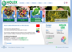 Holex Negeso W/CMS has a website with multiple language environments, including the WebSite Translation Module Holex heeft een Negeso W/CMS website met meerdere taalomgevingen en o.a. de WebSite Translation Module