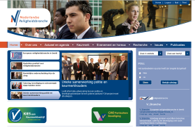 The Dutch Safety Branch has an informative website which includes the Dynamic Negeso W/CMS Items module on the homepage De Nederlandse Veiligheidsbranche heeft een informatieve Negeso W/CMS website met o.a. de Dynamic Items Module op de homepage